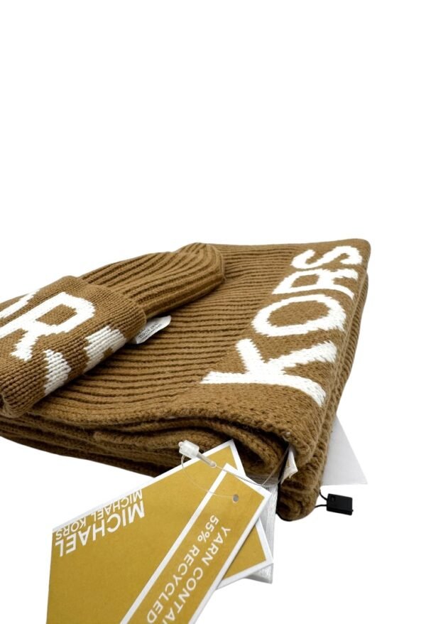 MICHAEL KORS - SCRAF AND HAT CAMEL - Image 3
